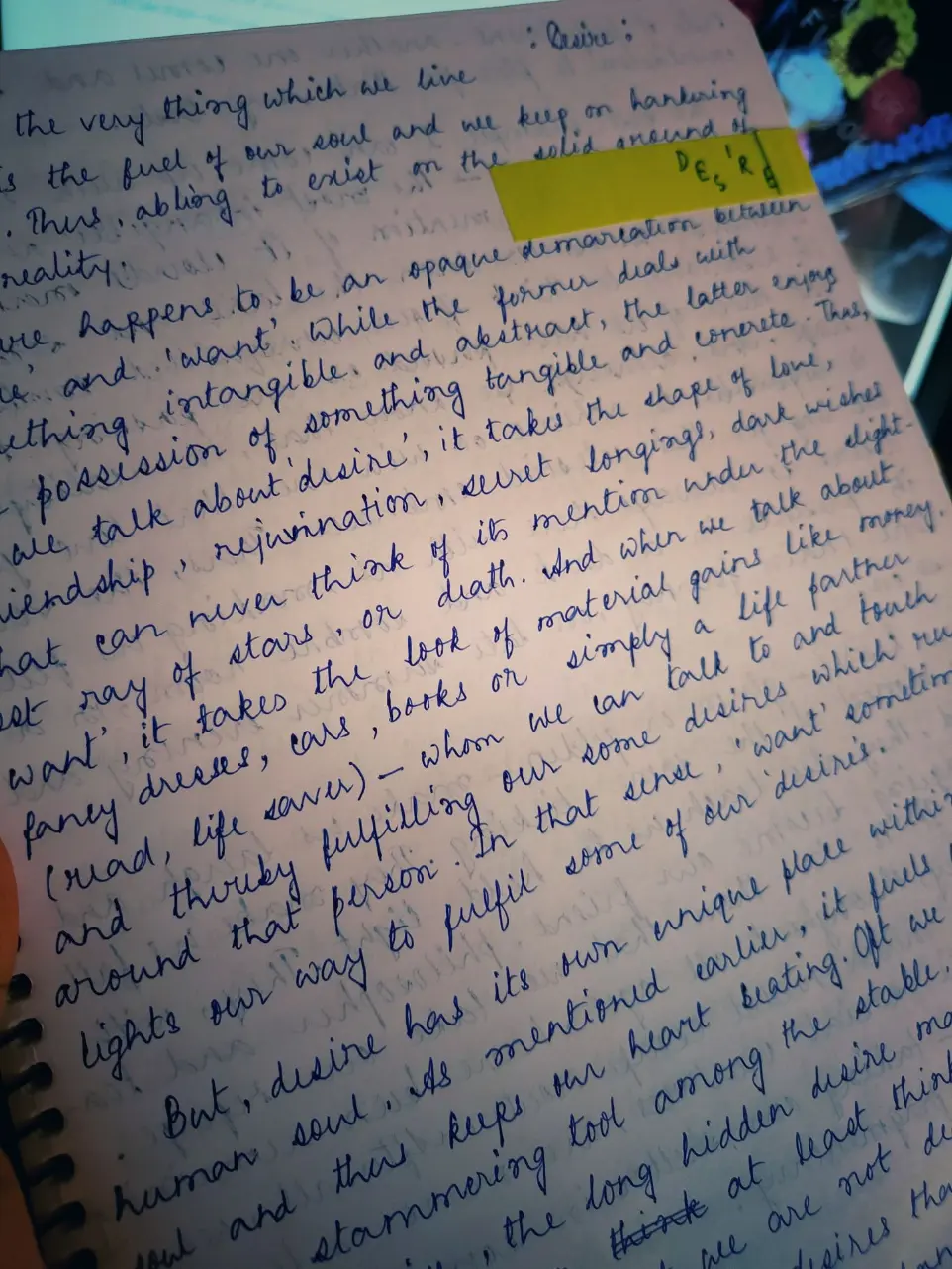 musings on a topic named desire, all personal thoughts described